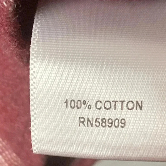 NWT ROWN MENS SIZE LARGE MUTED MAROON PLAID SOFT FLANNEL SHIRT BUTTON FRONT - Picture 8 of 13